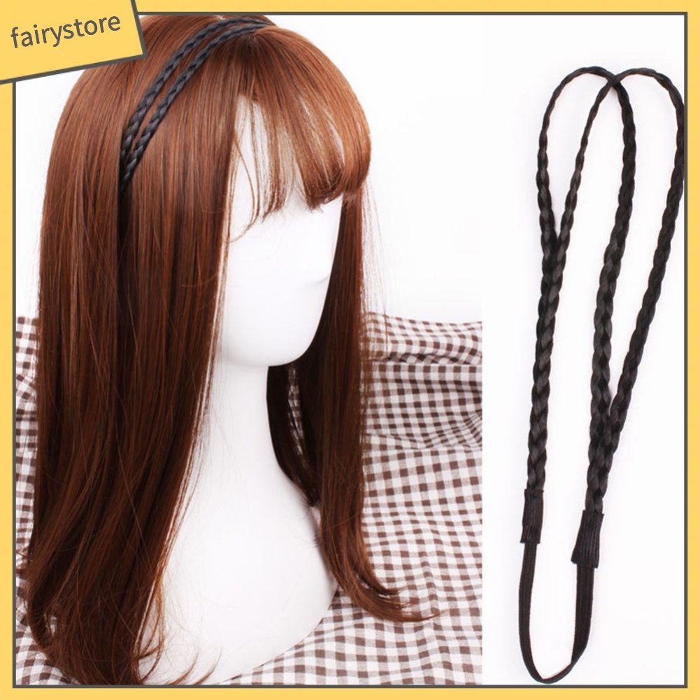 Băng Đô Bện Dây Co Giãn 2 Lớp Thời Trang Cho Nữ