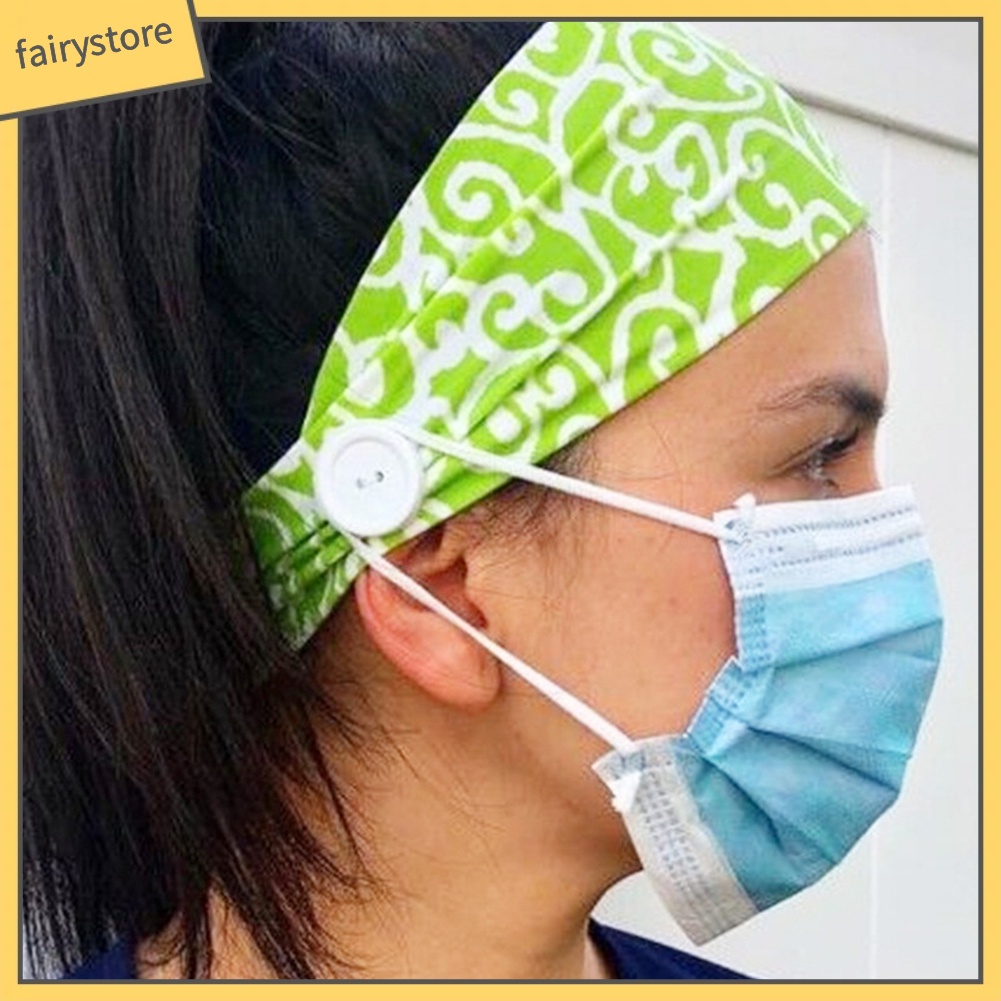 Bộ 2 Băng Đô Cài Tóc Co Giãn In Họa Tiết Thời Trang Cho Nữ