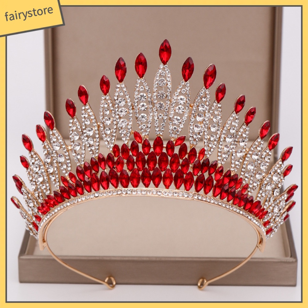 Băng Đô Cài Tóc Hình Vương Miện Đính Đá Sang Trọng Cho Nữ