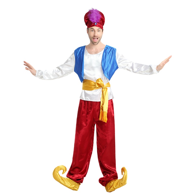 Bộ Đồ Hóa Trang Thành Hoàng Tử Aladdin Disney Kèm Đèn Cho Bé Trai