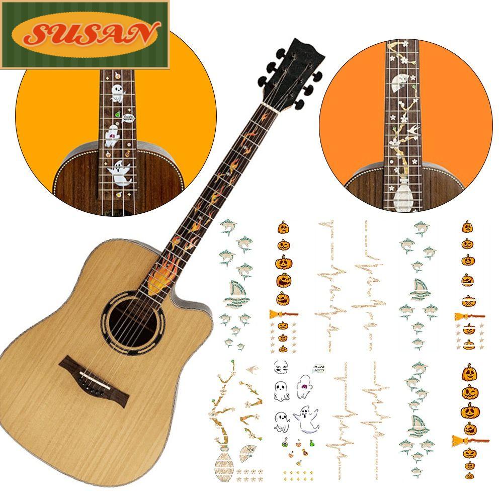 Miếng Dán Phím Đàn Guitar Điện 10 Kiểu Hình Chữ Thập Đẹp Mắt