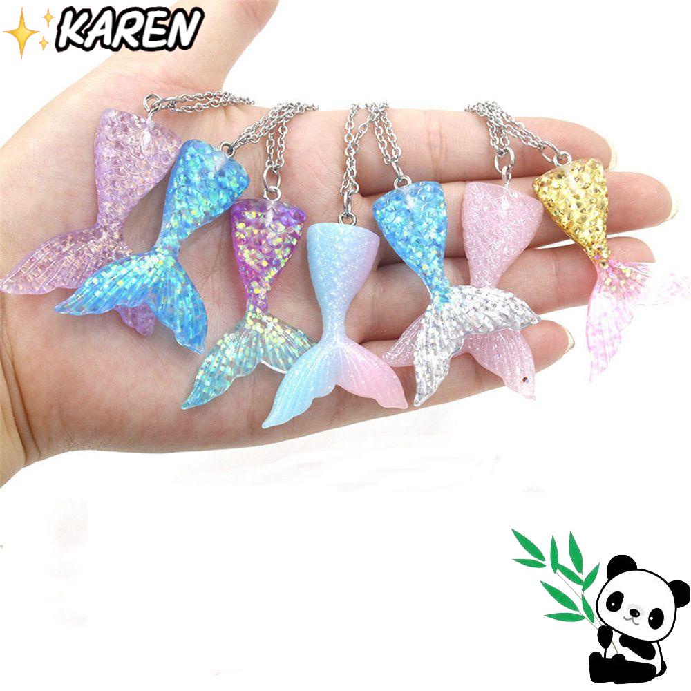 Vòng cổ Mặt Hình Nàng Tiên Cá Bằng Thép Không Gỉ