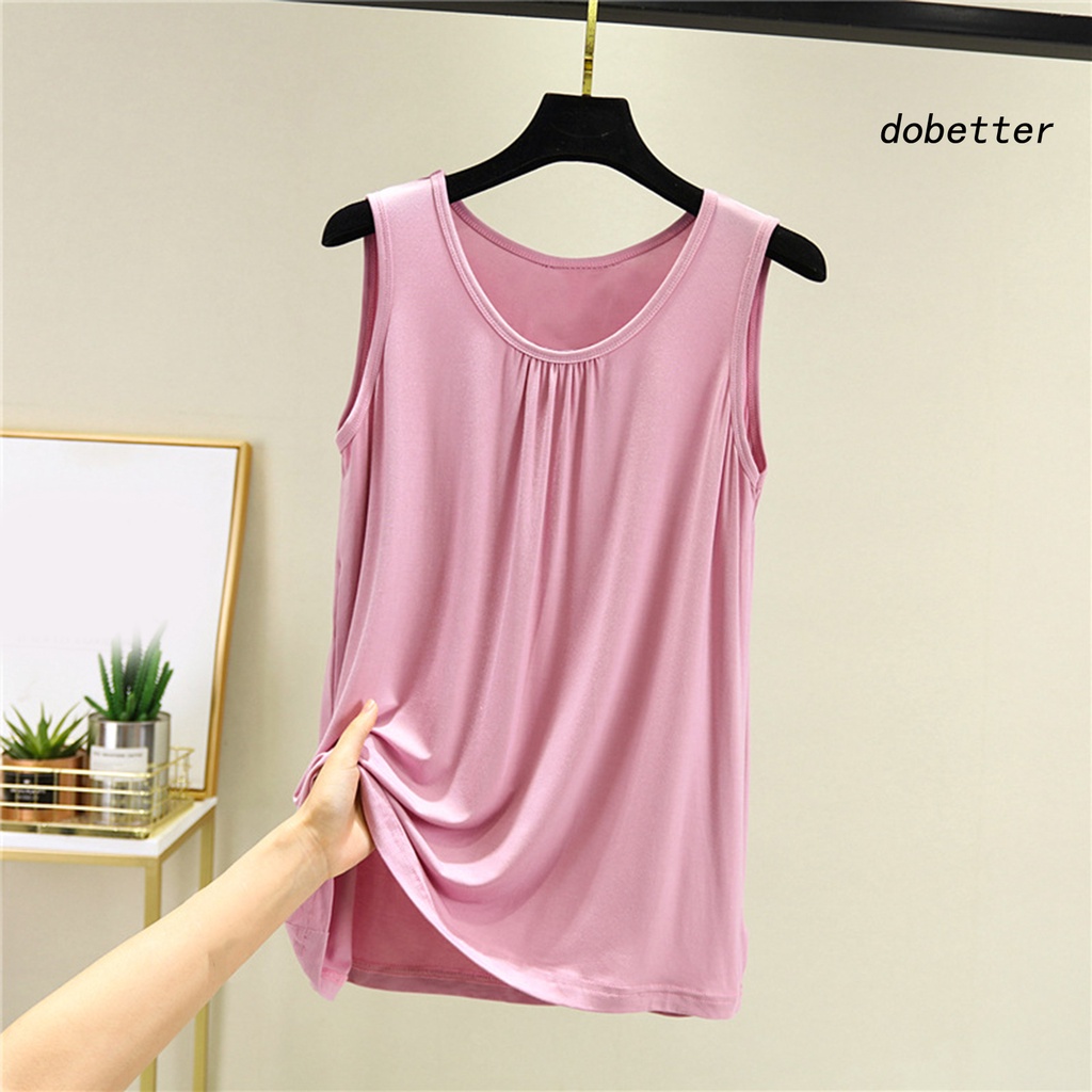 Áo Thun Tanktop Cổ Tròn Không Tay Thoáng Khí Màu Sắc Đơn Giản Dành Cho Nữ