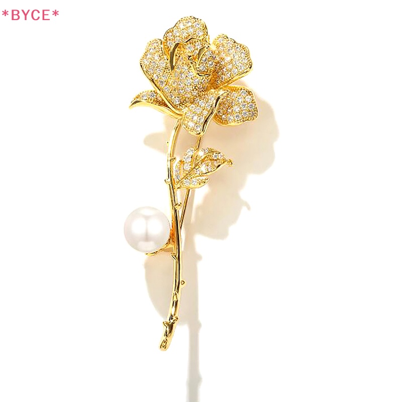 Ghim Cài Áo Hình Hoa Tulip Đính Ngọc Trai Nhân Tạo Thanh Lịch Cho Nữ Mới