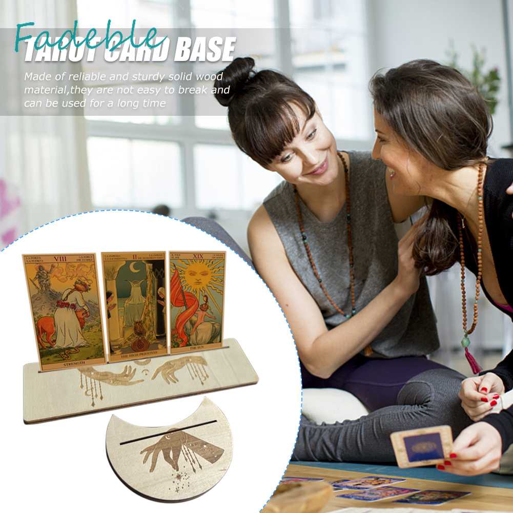 Đế Gỗ Trưng Bày Bày Bài Tarot Hình Mặt Trăng