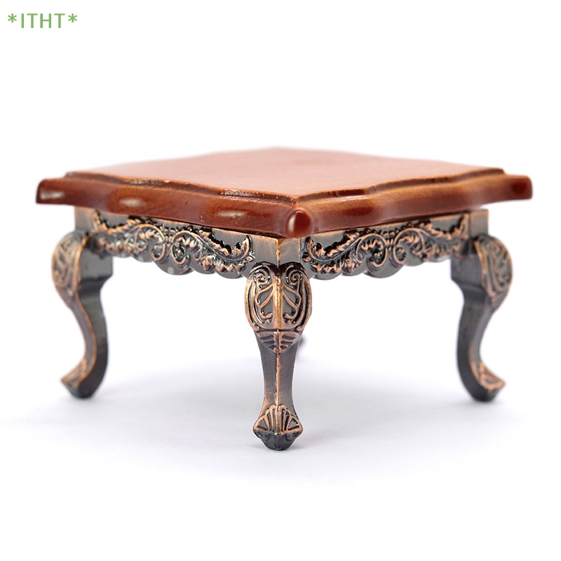 Bàn Vuông Mini Trang Trí Nhà Búp Bê Phong Cách Retro Mới