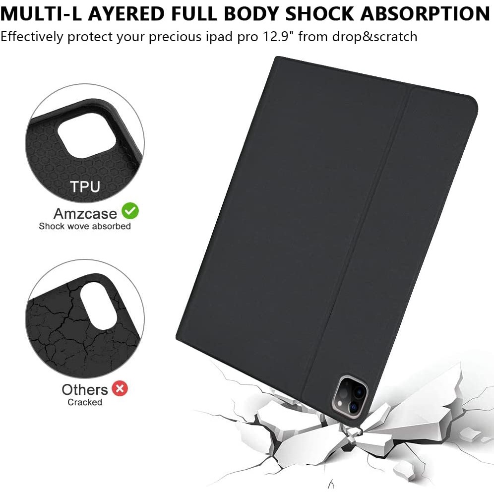 Bao Da Máy Tính Bảng Có Bàn Phím Từ Tính Và Ngăn Đựng Bút Cho iPad Pro 12.9 inch 2022 iPad Pro 12.9 inch 5th / 4th / 3rd