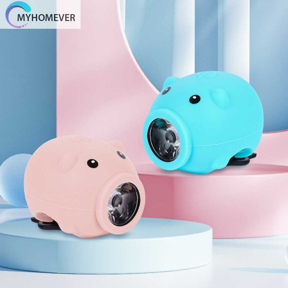 Đèn Chiếu Sáng Phía Trước 3 Chế Độ Hình Chú Heo Hoạt Hình Trang Trí Xe C