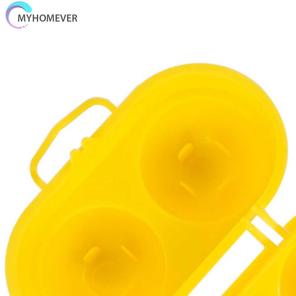 Hộp Đựng Trứng 2 Ngăn Màu Vàng Dùng Đi Cắm Trại