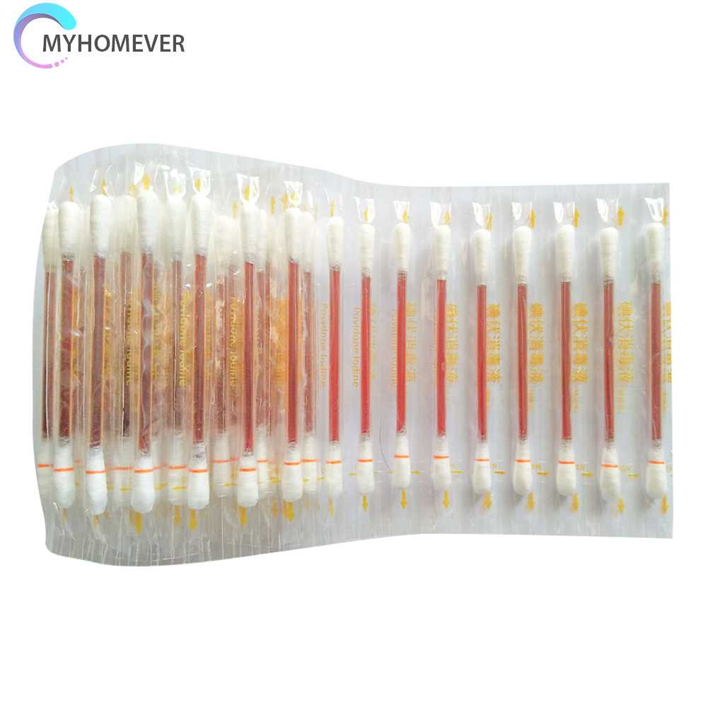 Set 50 / 100 Tăm Bông Y Tế Khử Trùng Dùng Một Lần