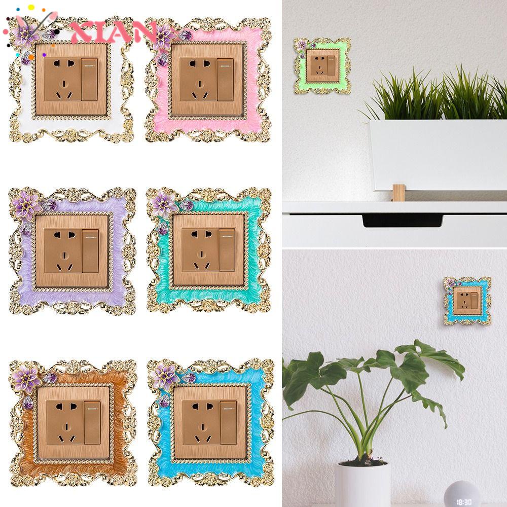 Vỏ Bọc Công Tắc Đèn Đơn Bằng Nhựa Thiết Kế Sáng Tạo Trang Trí Phòng Kh|Nút Cắm Trang Trí Viền Giày Độc Đáo