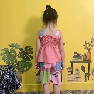 Đồ bộ lụa 2 dây đính nơ New (giao màu ngẫu nhiên)