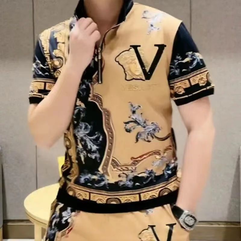 Bộ Đồ Thể Thao Áo Thun polo Phối Quần Short Thời Trang Mùa Hè Cho Nam