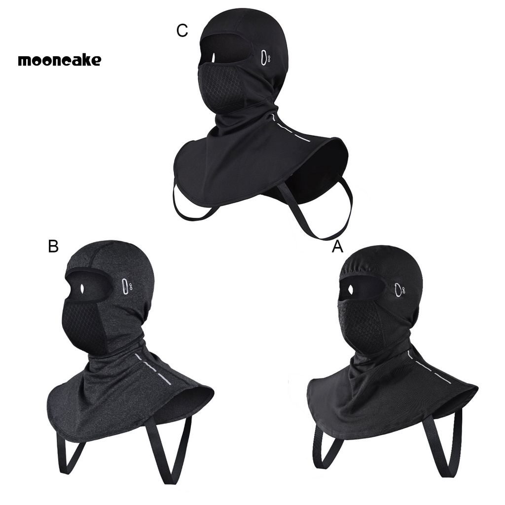 &lt; Mooncake &gt; Mặt Nạ Bảo Vệ Mặt Không Phai Mềm Mại Phản Quang Bảo Vệ Khi Đi Xe Đạp Trượt Tuyết Unisex