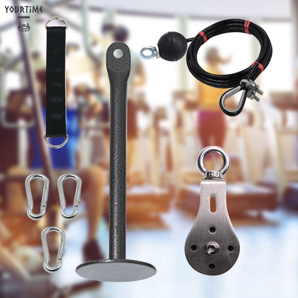 Bộ Ròng Rọc Dây Cáp DIY Không Gây Tiếng Ồn Cho Tập Gym