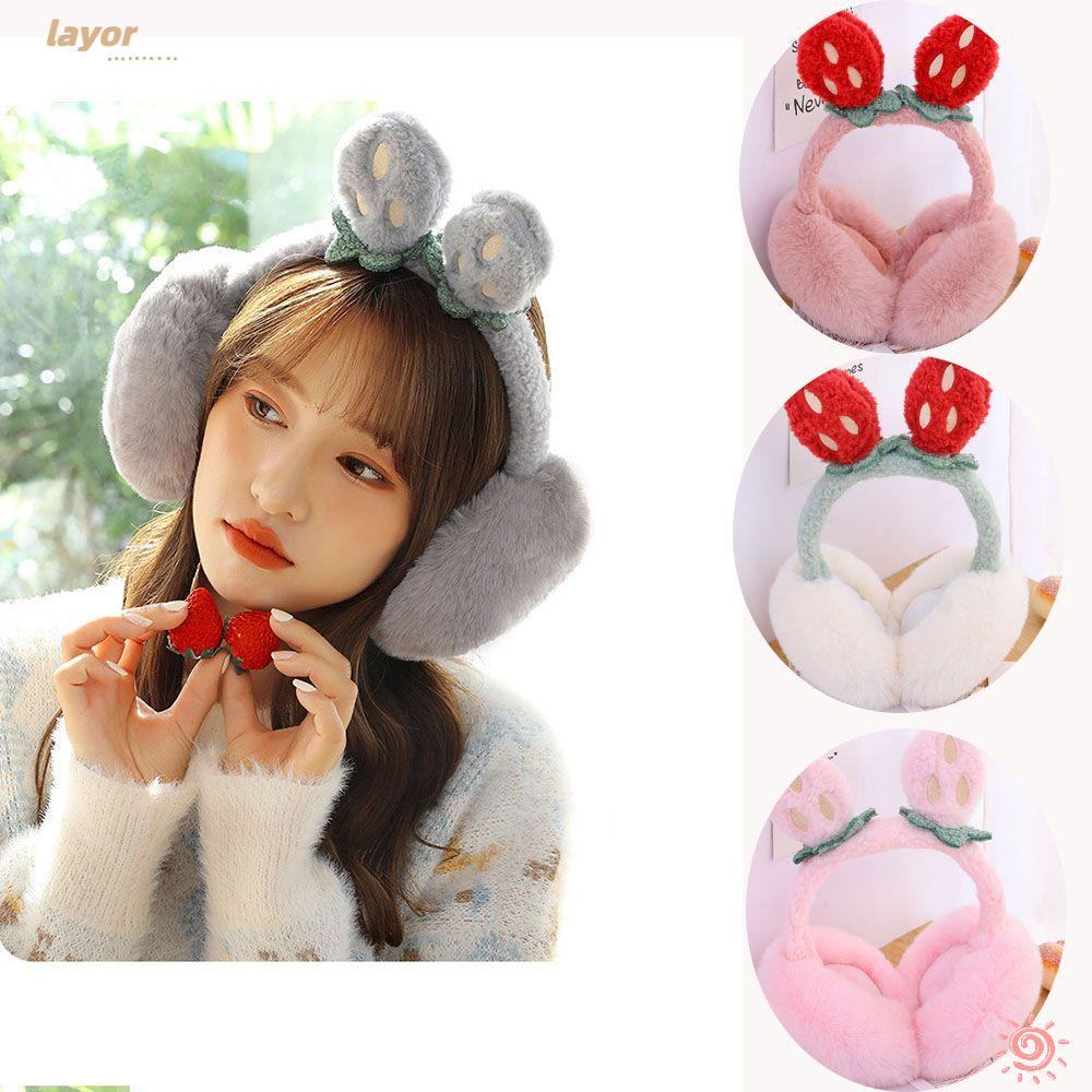 Chụp Tai Giữ Ấm Mềm Mại Họa Tiết Hoạt Hình