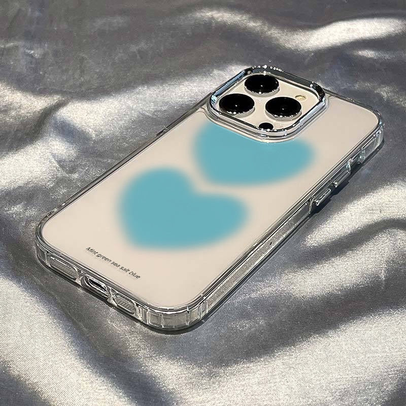 ✅Plus Ốp Điện Thoại Mềm Chống Sốc Họa Tiết Trái Tim Đơn Giản Cho Iphone 8 13 11 14pro 12 7In