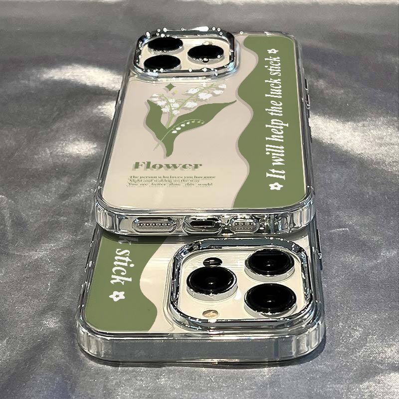 ✅Ốp Điện Thoại Dẻo Họa Tiết Hoa Lily Đơn Giản Thời Trang Chống Sốc Cho Iphone12 14pro8 / xs Apple 11 7 KW2Q 13