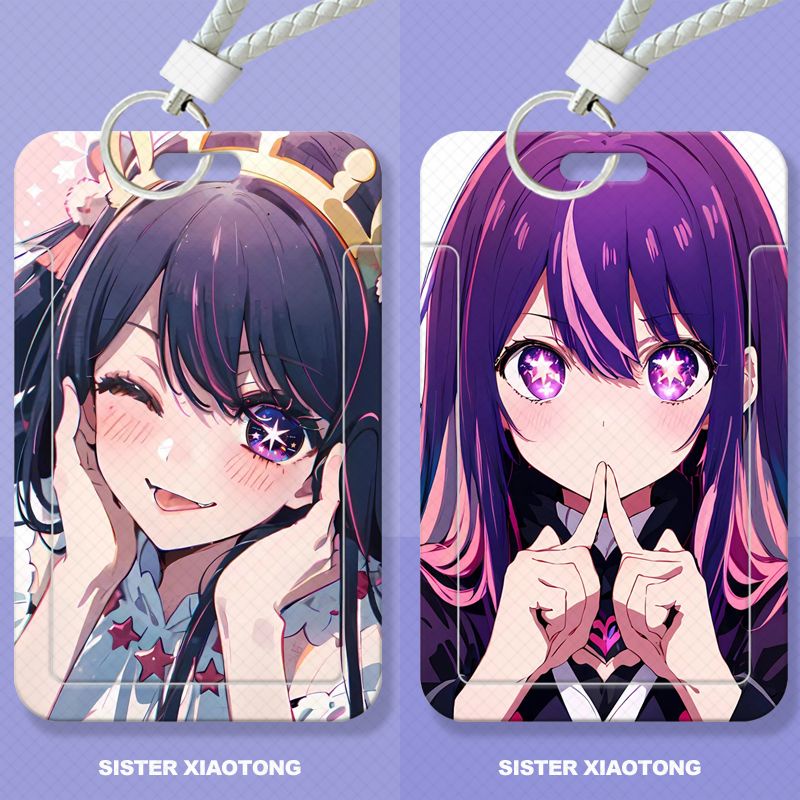 Oshi no Ko anime student slider card holder meal card bus card ID card protector access card campus