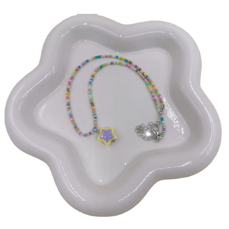 Vòng cổ Chuỗi Hạt Nhiều Màu Hình Ngôi Sao Dễ Thương