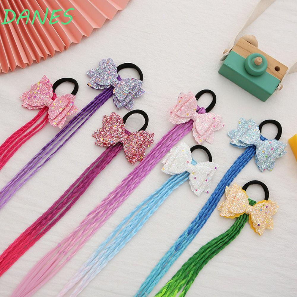 Tóc Giả Thắt Bím Co Giãn Nhiều Màu Dễ Thương Cho Bé Gái