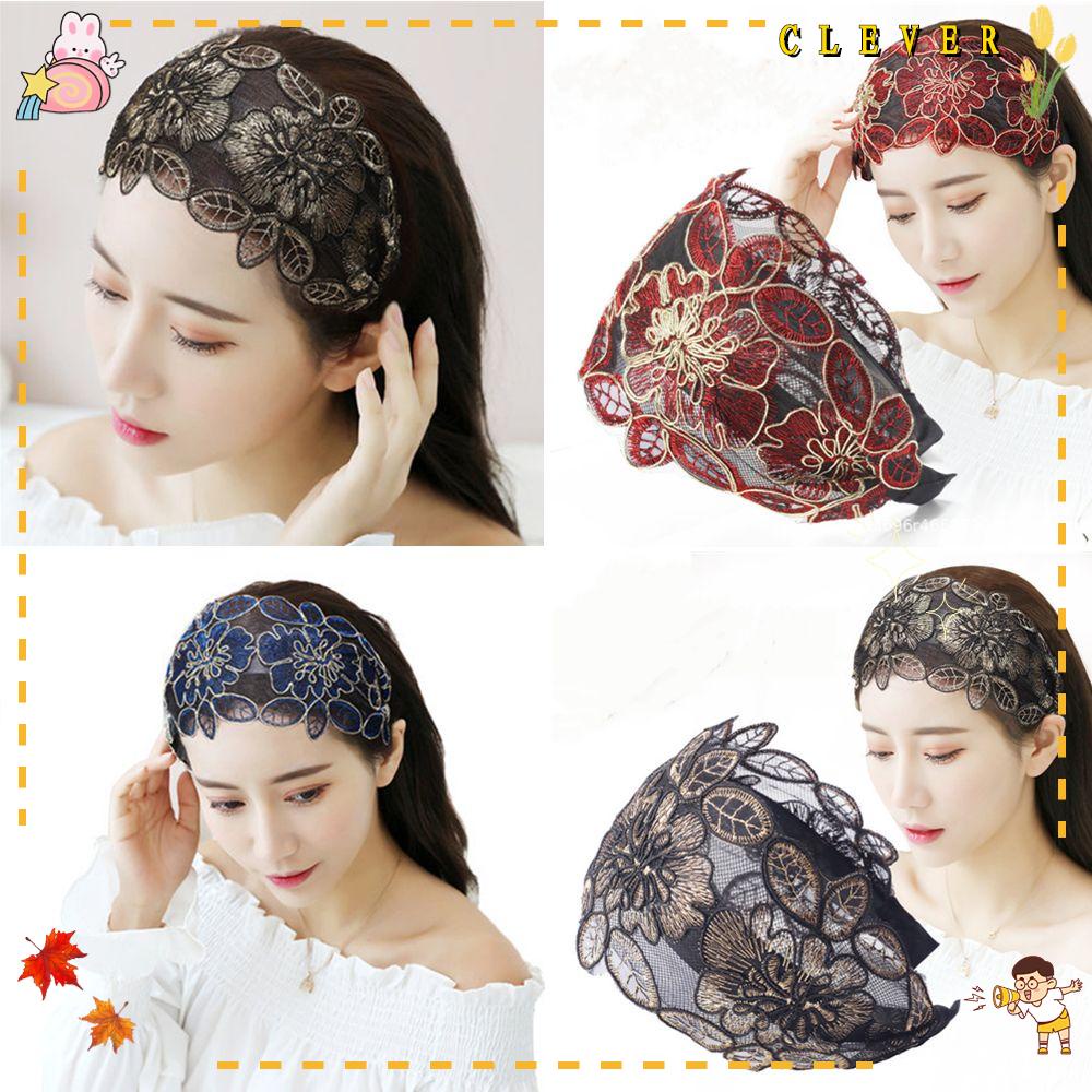 Cài Tóc Thêu Hoa Răng Cưa Phong Cách Vintage