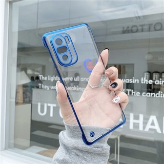 Ốp Điện Thoại PC Cứng Trong Suốt Siêu Mỏng Không Viền Mạ Màu Cho Xiaomi 9T Poco F3 Redmi K40 K20 PRO