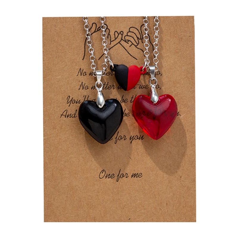 Ygt Set 2 Vòng cổ Mặt Đá Lục Giác Từ Tính Cho Cặp Đôi