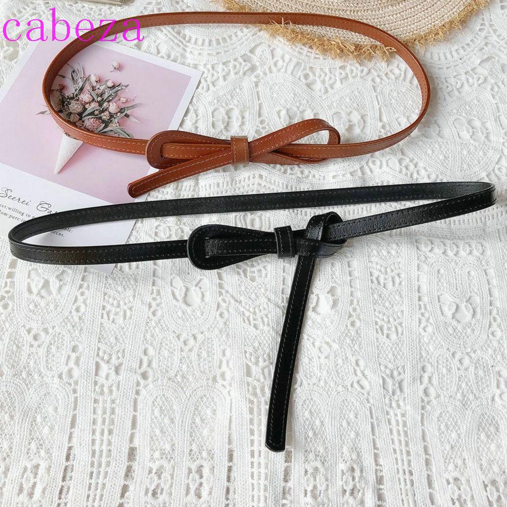 Thắt Lưng Mỏng Màu Trơn Đính Nơ Độc Đáo Thời Trang Cho Nữ