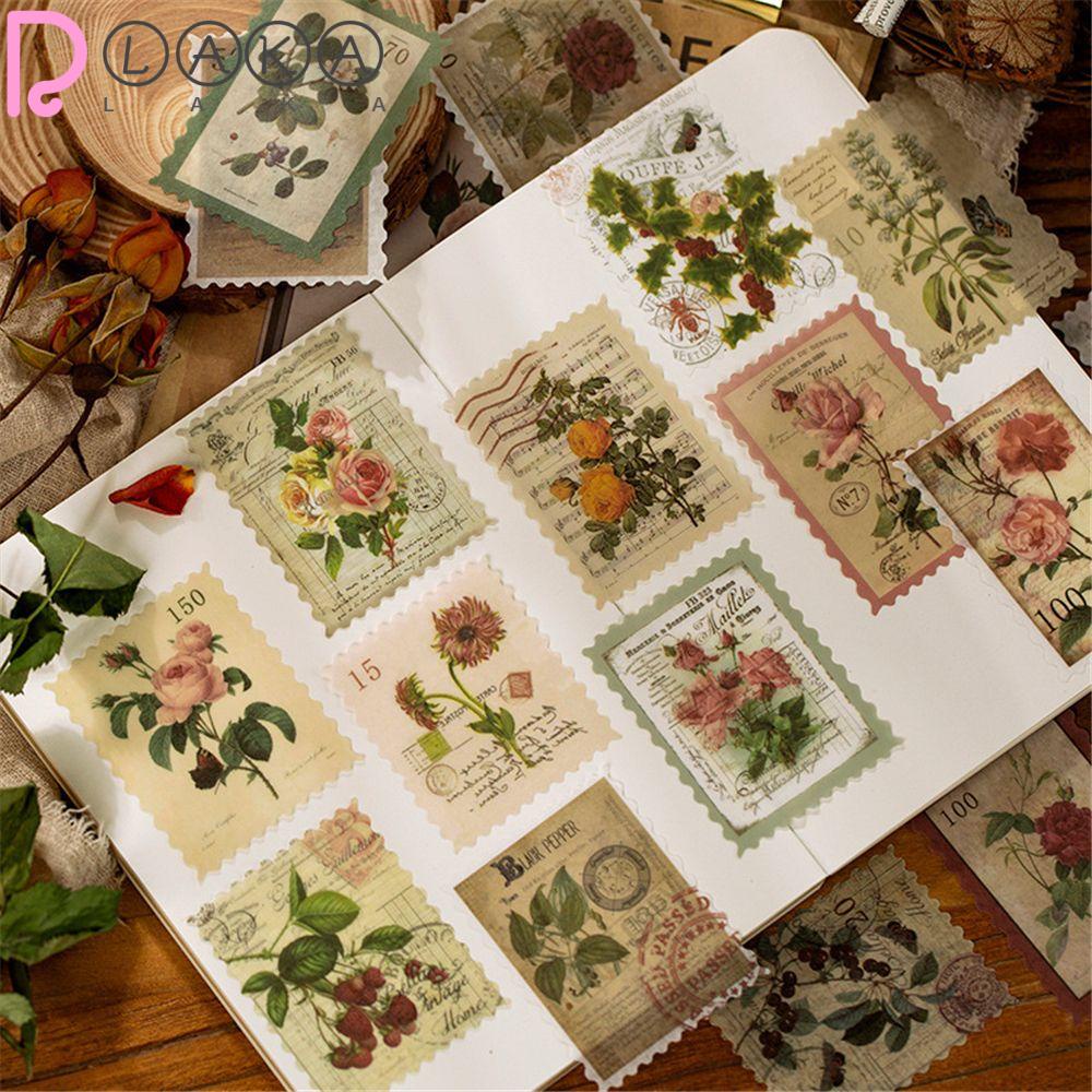 Set 60 Sticker Dán Trang Trí Sổ Tay DIY Phong Cách Retro