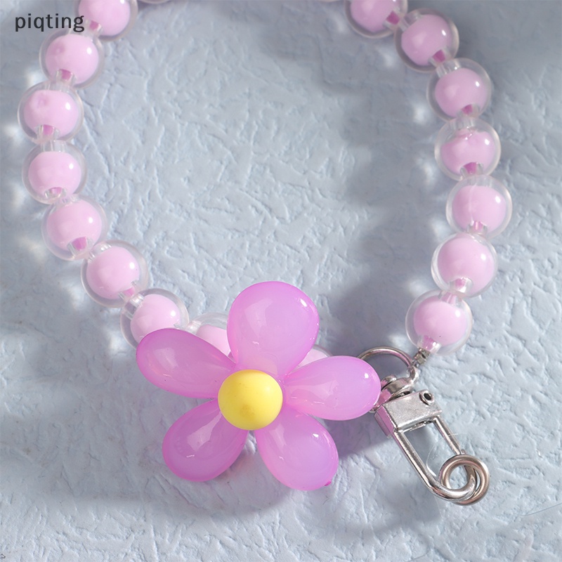 Piqt Ốp Điện Thoại Màu Macaron Có Dây Đeo Cổ Tay Và Móc Khóa Ngắn Chống Thất Lạc Dễ Thương Cho Nữ EN