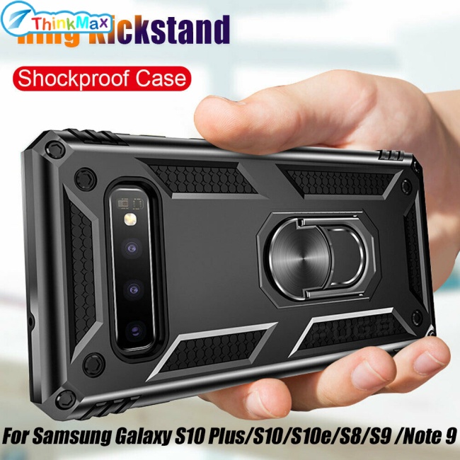 Thinkmax Ốp Lưng Có NhẫN Đỡ Nam Châm Cho Samsung Galaxy S10 Plus / S10 / S10e / S8 / S9 / Note 9