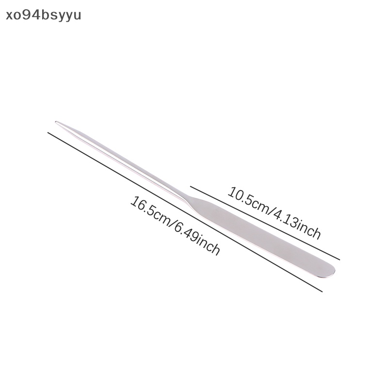 1 Dụng Cụ Đánh Phấn Trang Điểm xo94bsyyu Bằng Thép Không Gỉ Hai Đầu Kèm Túi Đựng PU