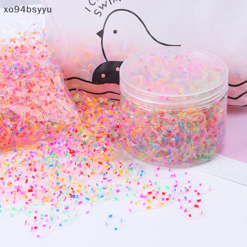 Set 1000 Dây Thun Buộc Tóc Không Đau Dùng Một Lần Xo94Bsyu Dành Cho Bé Gái