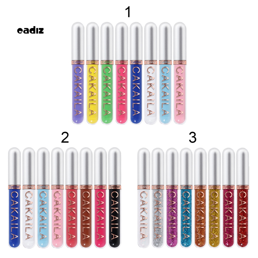 Set 8 Bút Kẻ Mắt Dạng Lỏng 2.5ML Chống Nước Đa Năng Tiện Dụng