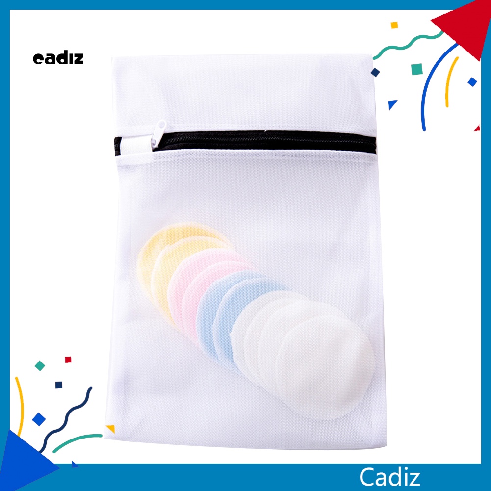 Set 16 Bông Tẩy Trang Mềm Mịn Có Thể Tái Sử Dụng Kèm Túi Đựng Tiện Lợi