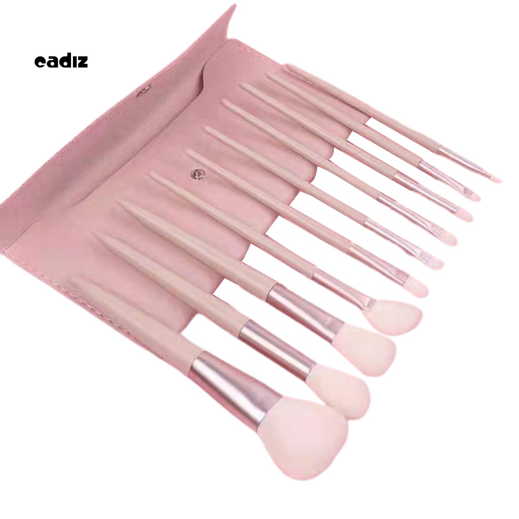 Bộ 10 Cọ Trang Điểm Nhẹ Chuyên Nghiệp Cho Salon Làm Đẹp