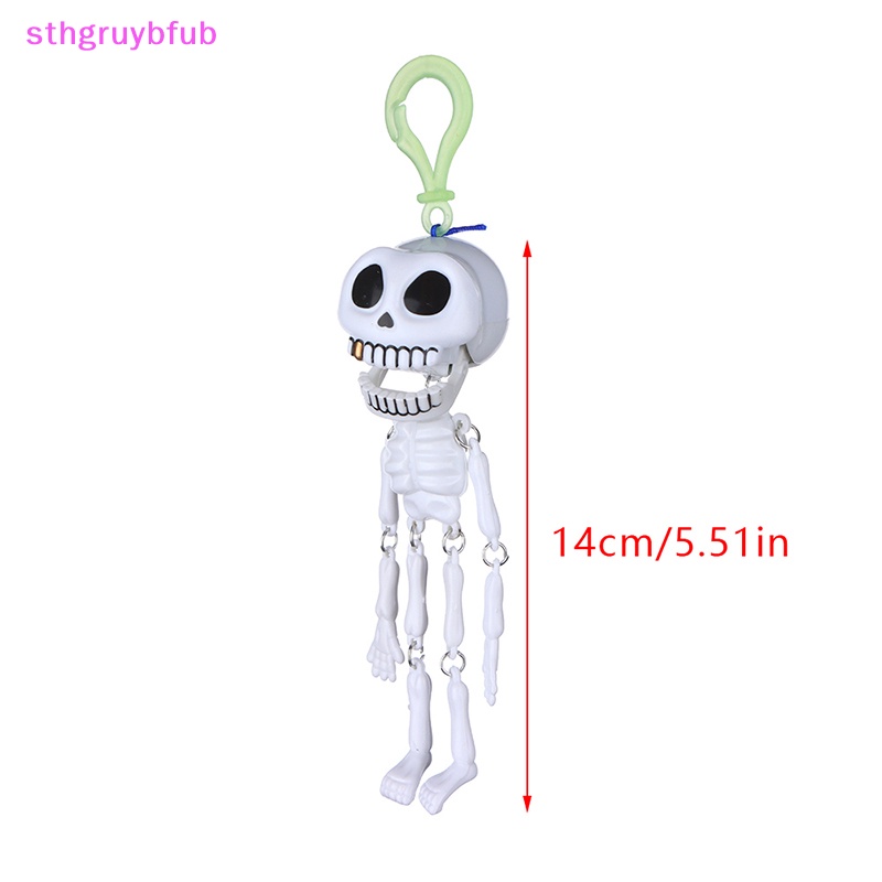 Mô Hình Đầu Lâu Dây Kéo Trang Trí Halloween
