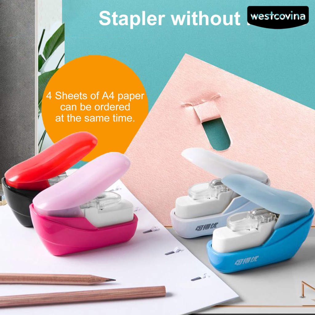 [WSTN] [WSTN]✎Máy Dập Ghim Giấy Đa Năng Bằng Nhựa Tiết Kiệm Sức Lao Động Không Cần Sử Dụng Đinh Tiện Dụng