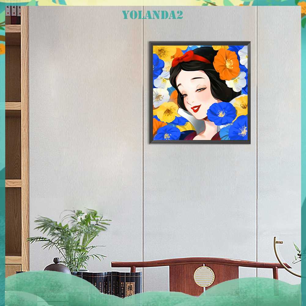 Tranh Đính Đá Kim Cương Toàn Bộ 5D DIY Hình Vẽ Công Chúa