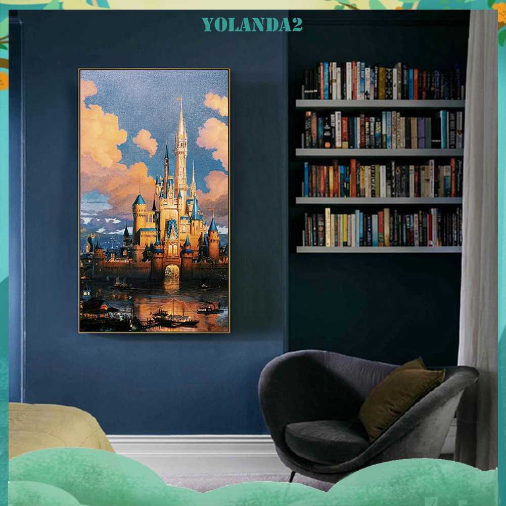 Bộ Tranh Đính Đá 5D Họa Tiết Hoạt Hình Độc Đáo DIY Dùng Trang Trí Nhà Cửa