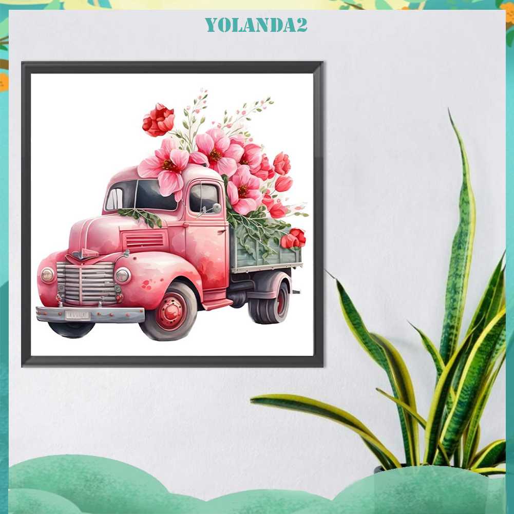 Bộ Tranh Đính Đá 5D Họa Tiết Xe Hơi Độc Đáo DIY Dùng Trang Trí Nhà Cửa