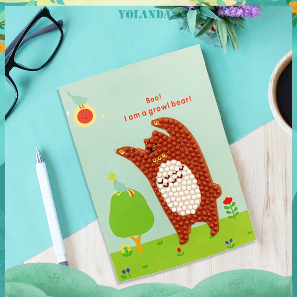 Set 8 Tấm Sổ Tay Phác Thảo Đính Đá DIY Sáng Tạo Đẹp Mắt