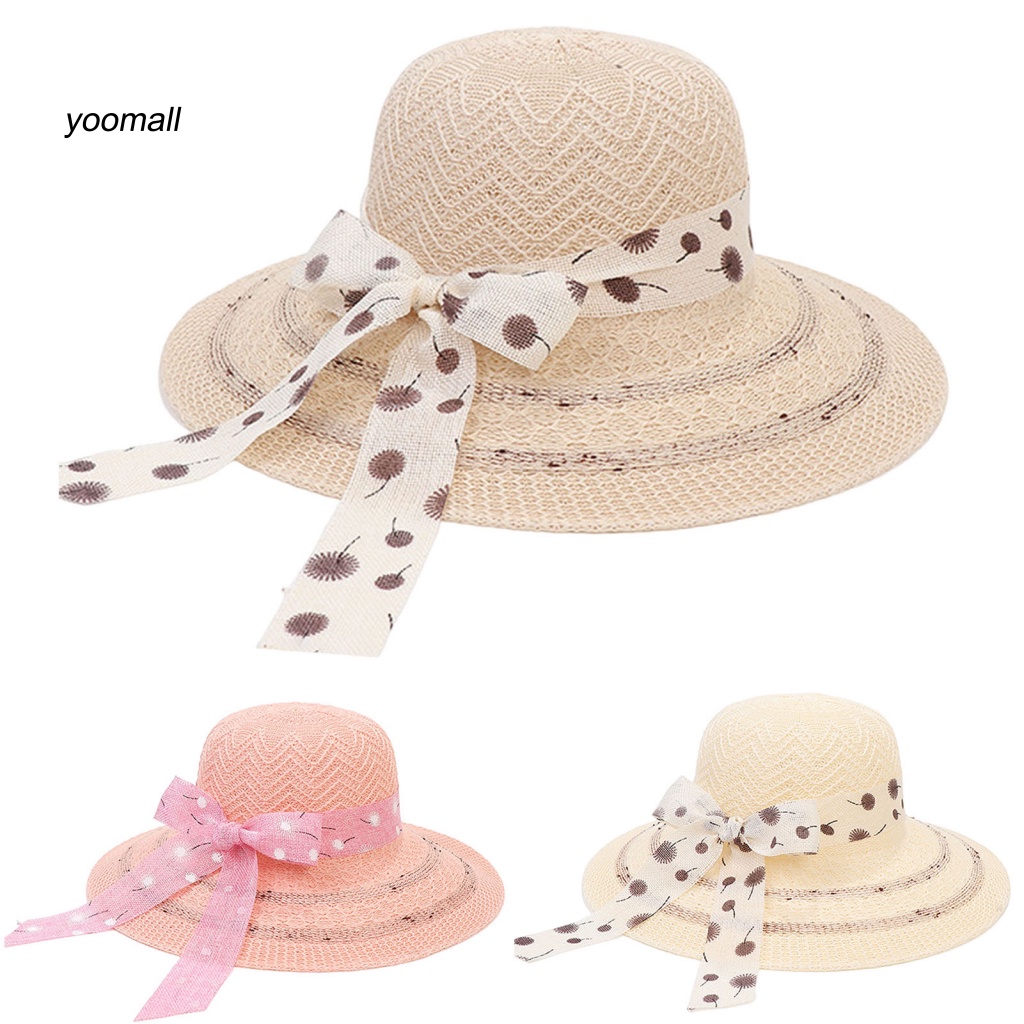 Mũ Rộng Vành Dệt Kim Chống Tia UV Thoáng Khí Thời Trang Đi Biển Mùa Hè Cho Nữ