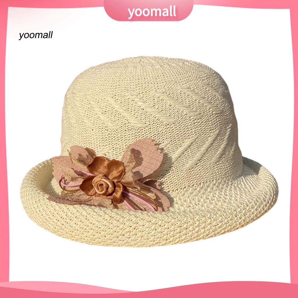 Mũ Tai Bèo Vành Ngắn Màu Trơn Thoáng Khí Chống Tia UV Thời Trang Mùa Hè Cho Nữ