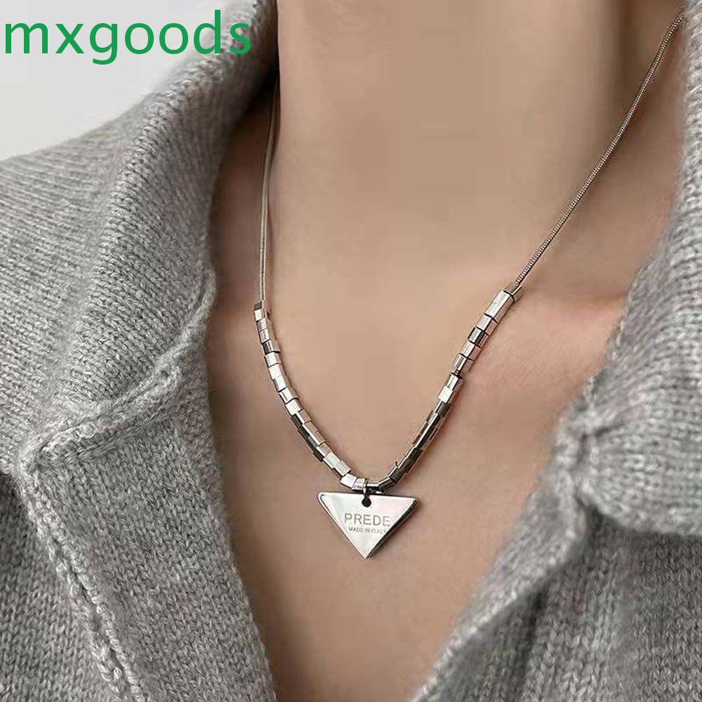Vòng cổ Mặt Tam Giác Bằng Thép Titanium Thời Trang Hàn Quốc Cho Nam Nữ