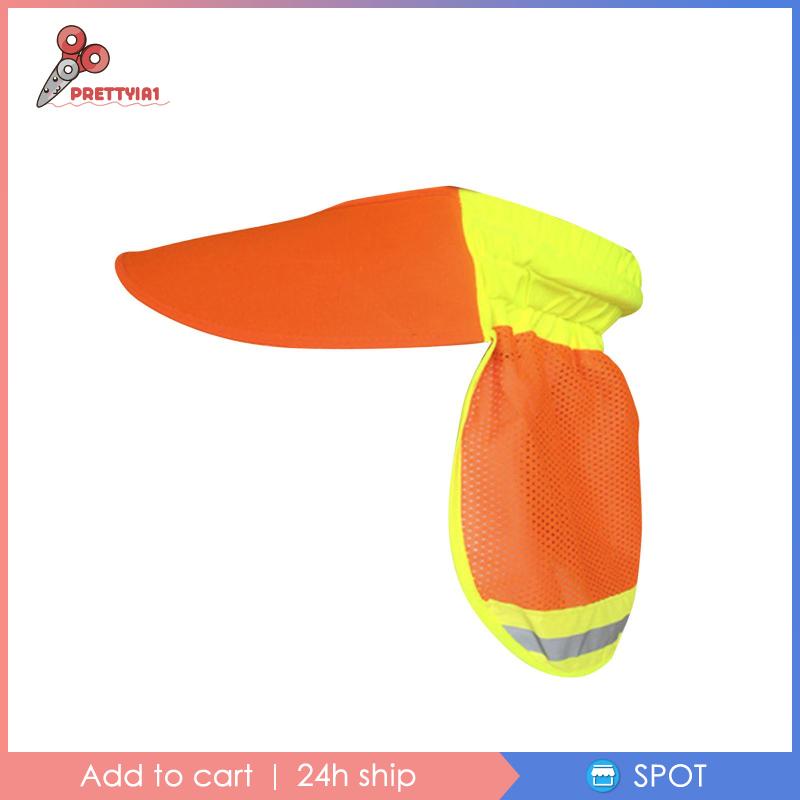 [Prettyia1] Mũ Cứng Rộng Vành Chống Nắng Có Dải Phản Quang Thoáng Khí