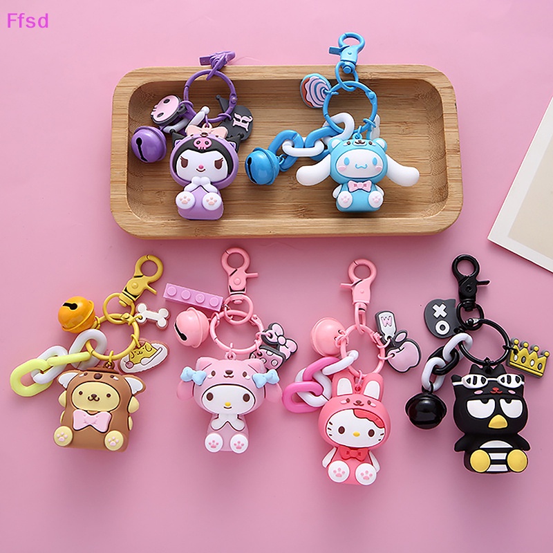 {Ffsd} Móc Khóa Búp Bê Hoạt Hình Sanrio Cinnamon Melody Dễ Thương Trang Trí Xe Hơi * Bán Chạy