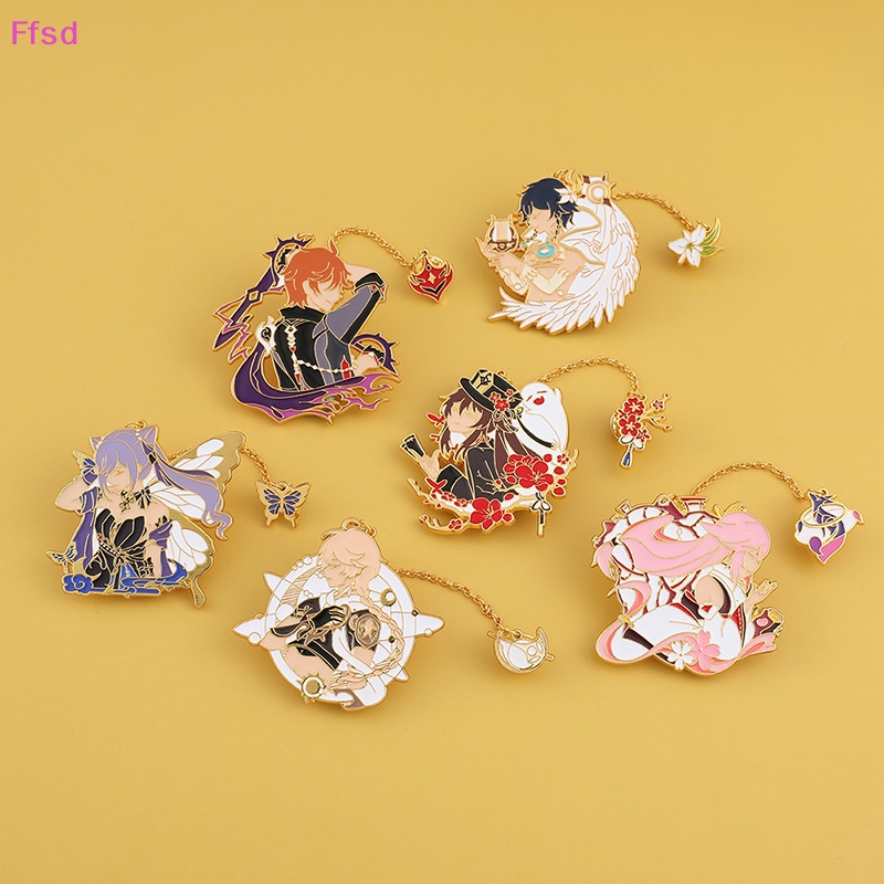 {Ffsd} Huy Hiệu Cài Áo Bằng Kim Loại Hình Game Genshin Hoạt Hình Làm Quà Tặng Trang Sức / Túi Xách Corsage * Bán Chạy