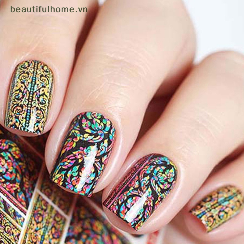 Set 5 Miếng Dán Trang Trí Móng Tay Nghệ Thuật Trừu Tượng